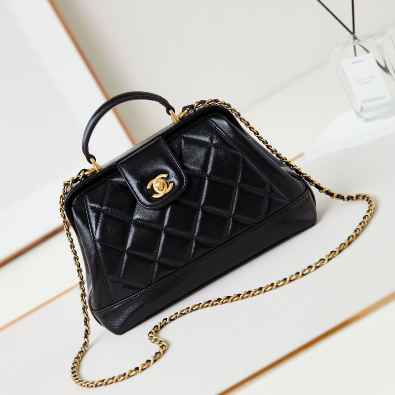 Ch*el top handle bags